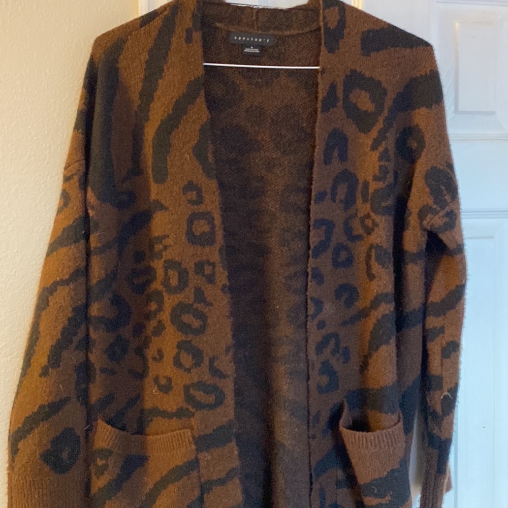 Animal Print Cardigan